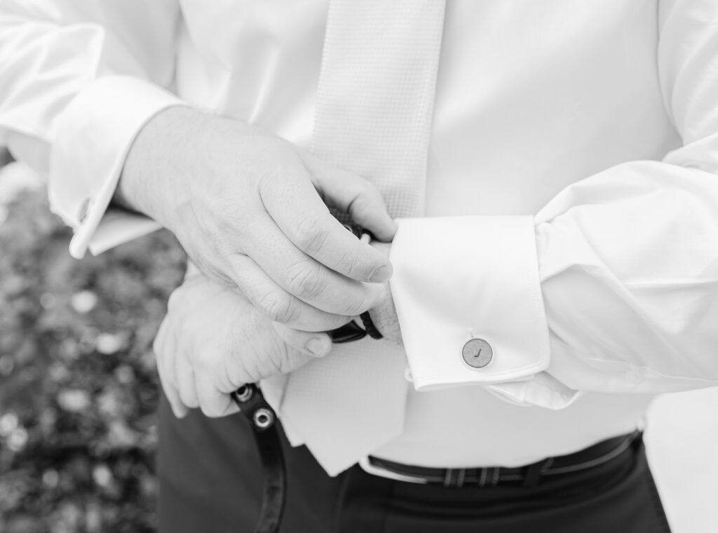 groom getting ready, behoust, yvelines, france. 