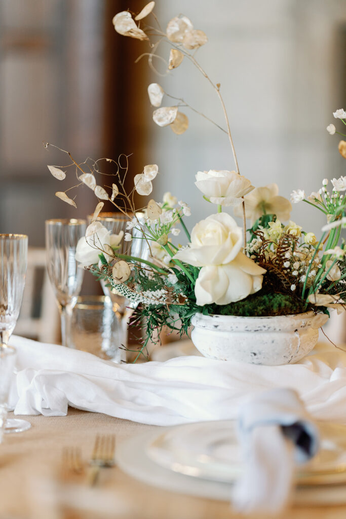 Thrive Floristry and CMA Hire styling. Amandine styled shoot. By Tracey Davies Photography. 